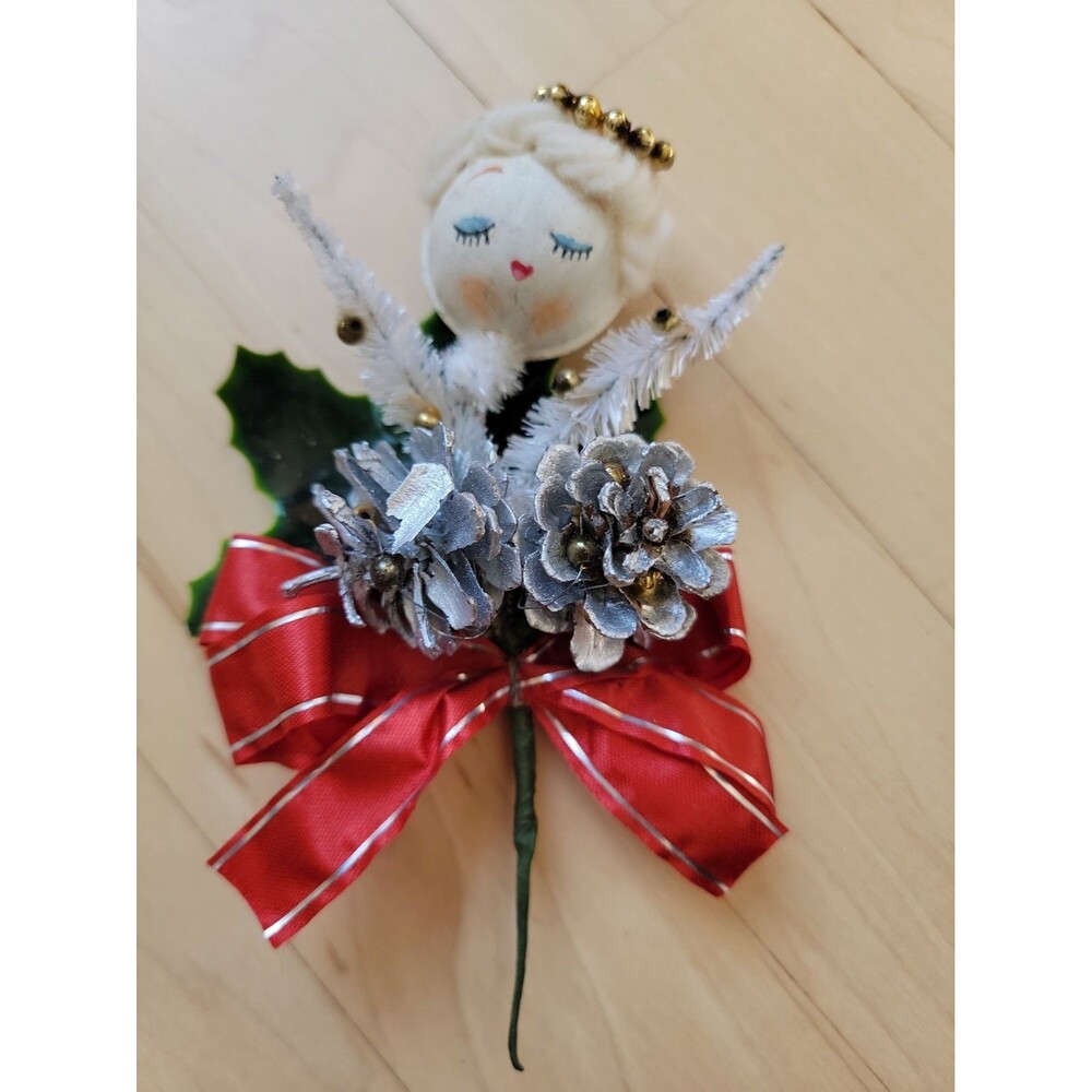 Vintage Handmade Christmas Corsage/Pick